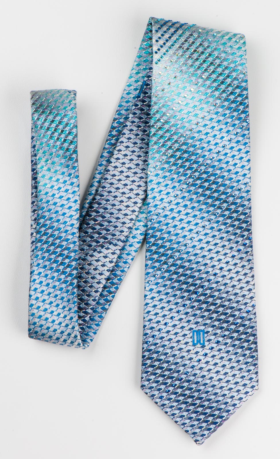 San-Dee Daks Rhinestone Silk Tie