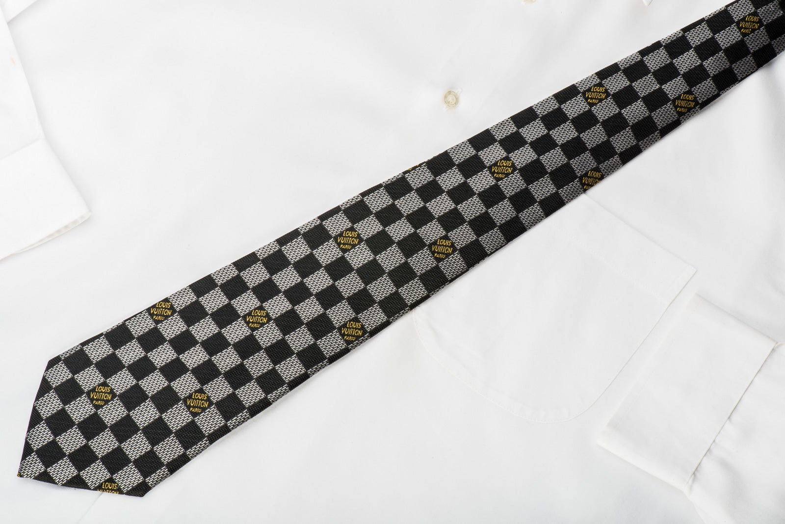 Shop Louis Vuitton Dots Unisex Silk Street Style Logo Ties (M78950